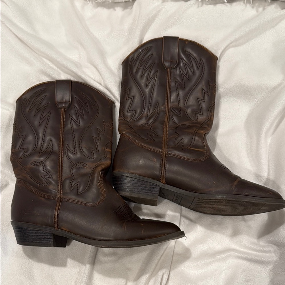 Brown Western Cowboy Boots
